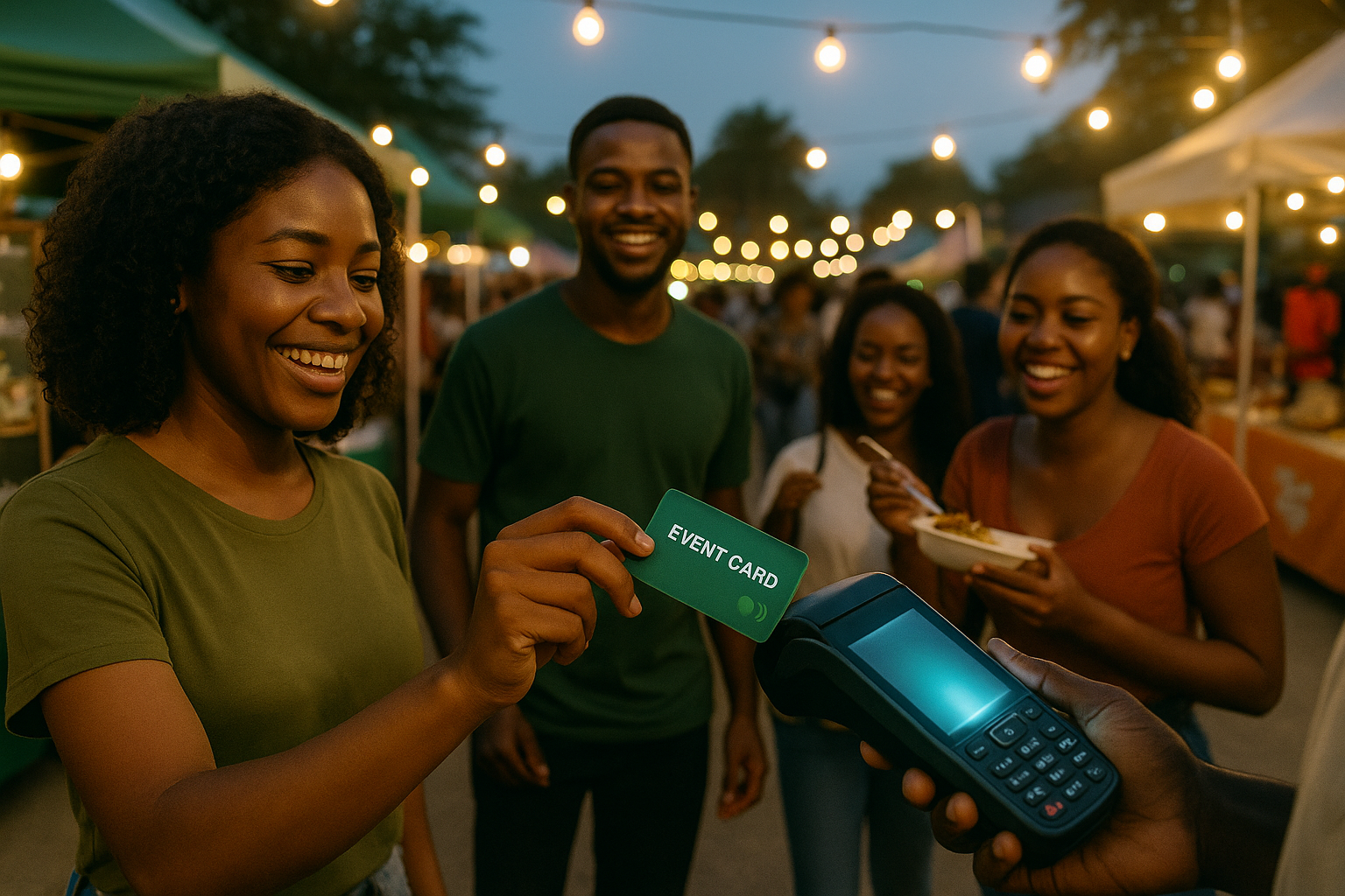 Event vendor using Debby payment system